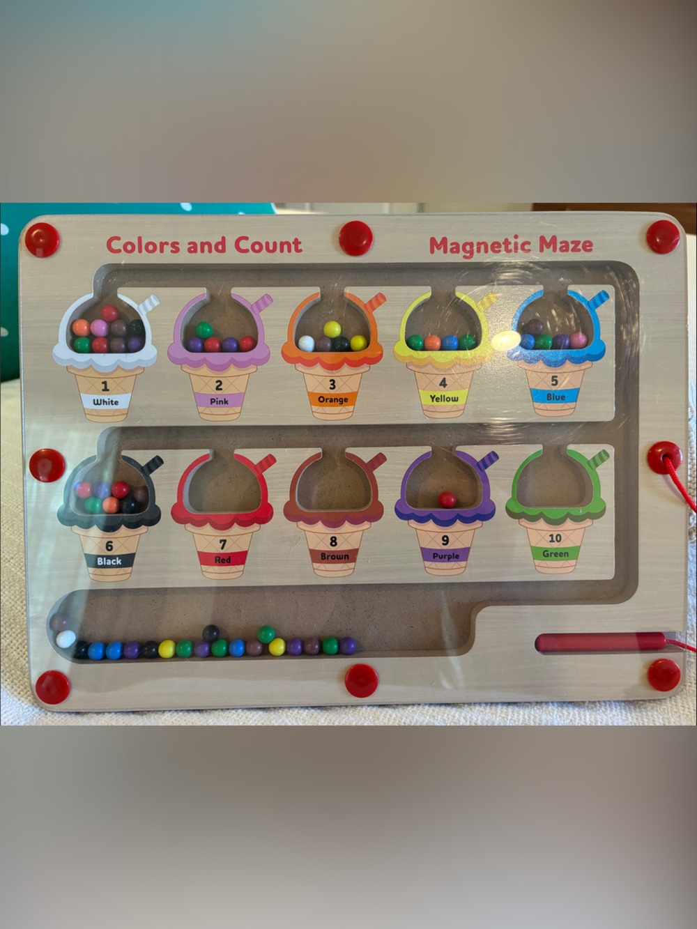 Magnetic Colors and Count Wooden Maze